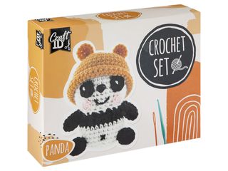 Craft ID - Crochet kit panda, 9x8x13cm - (K-CR1703/GE) / Toys