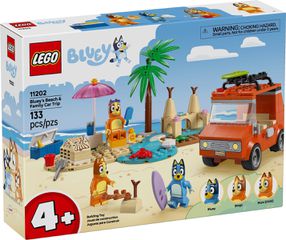 LEGO Bluey: Bluey's Beach and Family Car Trip 11202