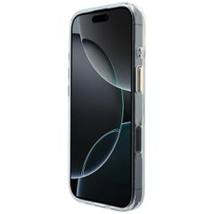 Guess IML Gradient Script Metal MagSafe Case for iPhone 17 - White-thumb-4