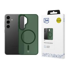 3mk Smoke MagCase for Samsung Galaxy S24 - Green-Translucent
