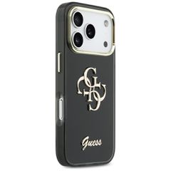 Guess IML 4G Script Metal case for iPhone 17 Pro Max - black-thumb-3