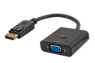 Savio CL-90 video cable adapter 0.2 m DisplayPort VGA (D-Sub) Black
