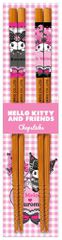 Sanrio Pink Black Party Series Chopsticks Hello Kitty Kimono