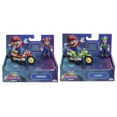 Super Mario Bros - Super Mario Galaxy Movie Mario & Luigi assorted figure + vehicle