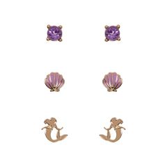Disney The Little Mermaid Set 3 pairs of earrings