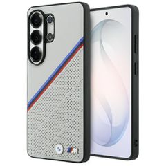 BMW Tricolor Metal Logo MagSafe Case for Samsung Galaxy S26 Ultra - Gray