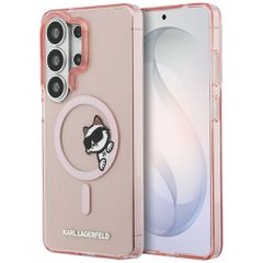 Karl Lagerfeld IML Peekaboo Choupette MagSafe Case for Samsung Galaxy S26 Ultra - Pink
