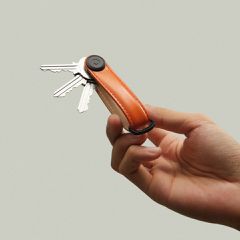Orbitkey - Leather Key Organiser - Terracotta-thumb-1