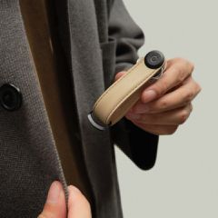 Orbitkey - Leather Key Organiser - Sand / Gadgets-thumb-3