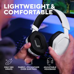 Trust - GXT493W Carus Wireless Headset - White / Electronics-thumb-1