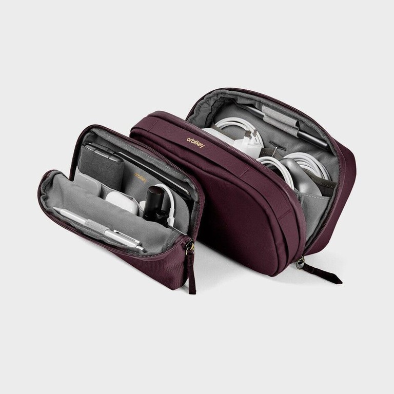 Orbitkey - 2-In-1 Tech Pouch - Plum / Gadgets