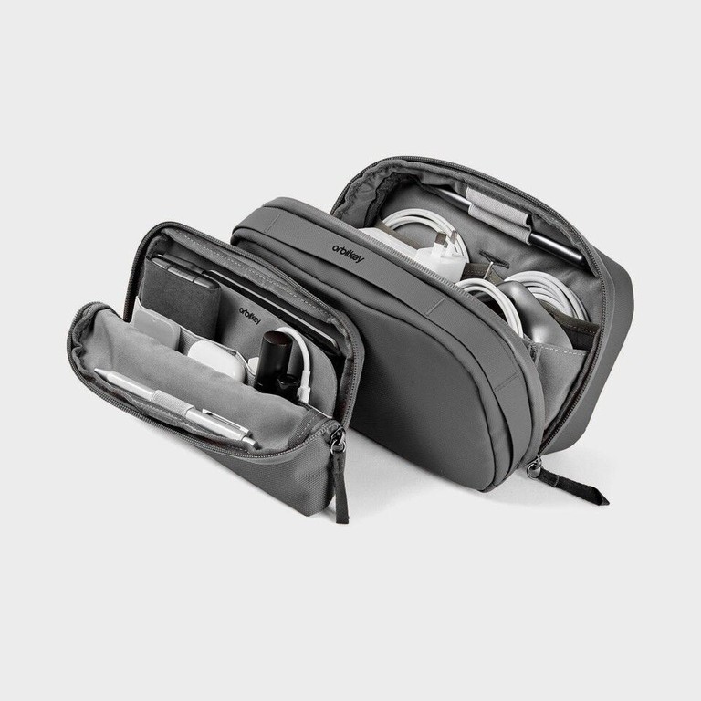 Orbitkey - 2-In-1 Tech Pouch - Graphite / Gadgets
