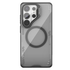 Nillkin Iceblade Prop Magnetic Case with Camera Cover and Stand Compatible with MagSafe for Samsung Galaxy S26 Ultra - Transparent Black