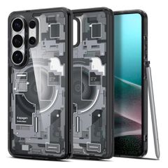 Spigen Ultra Hybrid Mag MagSafe Case for Samsung Galaxy S26 Ultra Zero One - Clear Black
