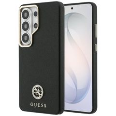 Etui Guess Rhinestone Round Logo MagSafe na Samsung Galaxy S26 Ultra - czarne