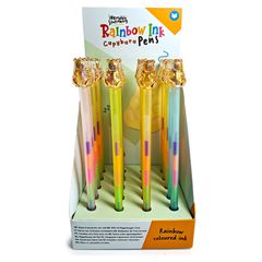 Capibara rainbow assorted pens
