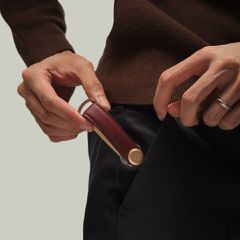 Orbitkey - Leather Key Organiser - Wine / Gadgets-thumb-4