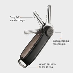 Orbitkey - Leather Key Organiser - Wine / Gadgets-thumb-3