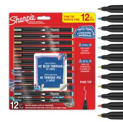 Sharpie - Creative Acrylic 12‑Blister - Earth Tones - Fine Tip (2212911) / Toys