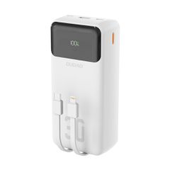 Dudao K15Max 30000mAh PD 22.5W Powerbank with USB-C and Lightning Cables - White