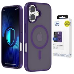 3mk Smoke MagCase for iPhone 16 - purple-translucent