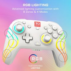 Turtle Beach - Wireless Controller - Afterglow Wave (White) / Nintendo Switch 2-thumb-4