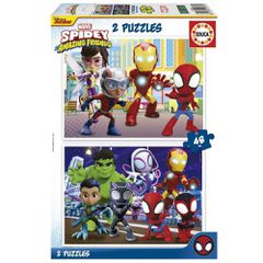 Educa - 2x48 Spidey & His Amazing Friends 2 Puzzles (80-19678) / Toys