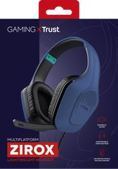 Trust - GXT415B Zirox Headset - Blue / Electronics