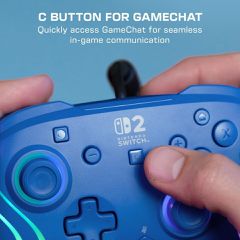 Turtle Beach - Wired Controller - Afterglow Wave (Blue) / Nintendo Switch 2-thumb-3