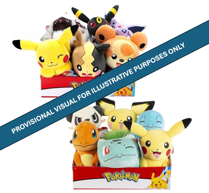 POKEMON - Plush 20 cm - Display 6 Pcs