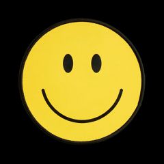 Mustard - Happy Face Mouse Mat - 24 cm x 20 cm / Gadgets