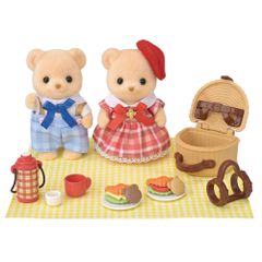 Sylvanian Families - Biscuit Bear Sister & Brother - Delicious Picnic (5852)
