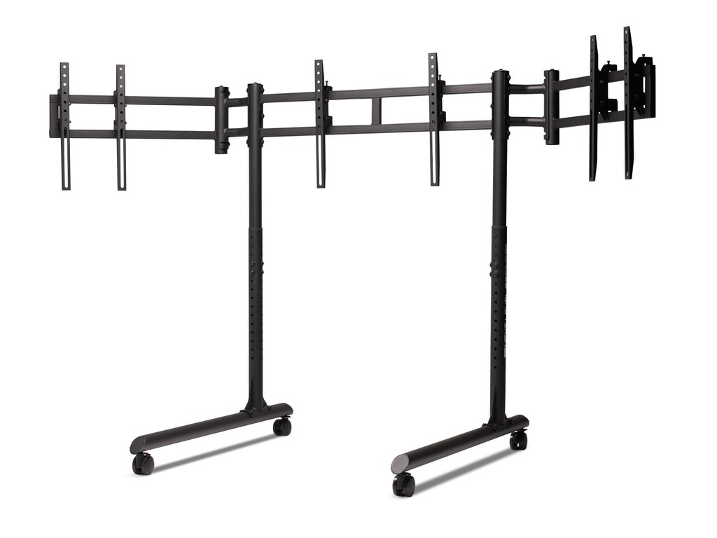 Next Level Racing - Round Tube Triple Moniter Stand / Computers