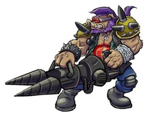 Teenage Mutant Ninja Turtles x G.I. Joe Crossover Classics Action Figure Rocksteady x Dreadnok Buzzer 12 cm