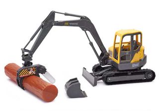 Speed Car - Metal Volvo Excavator with Accessories (40728) / Toys