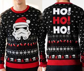 STAR WARS - Stormtrooper "Ho! Ho! Ho!" - Men Christmas Sweaters (S)