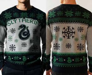 HARRY POTTER - Slytherin - Men Christmas Sweaters (M)