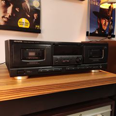 Aiwa AD-WX727E Vintage Double Cassette Deck Κασετόφωνο Διπλό Auto Reverse Μαύρο