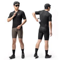 Rockbros YDDX011 Diamond Short Sleeve Cycling Jersey Size S - Black-thumb-2