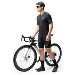 Rockbros YDDX011 Diamond Short Sleeve Cycling Jersey Size S - Black-thumb-1