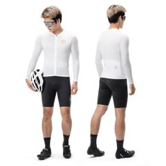 Rockbros YDCX008 Diamond Long Sleeve Cycling Jersey Size S - White-thumb-1