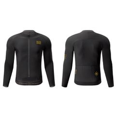 Rockbros YDWT020 Diamond cycling jersey spring/autumn/winter size XXXL - black-thumb-1