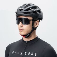Rockbros HC-58BK-M Bike Helmet 55-58 cm - Black and Gray-thumb-3