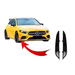 Ptervgia Emprós Profulaktíras Plaϊná ptervgia ptervgia katállhla gia Mercedes A-Class W177 V177 (04.2018-2022) A35 Schediasmós Mavro Edition