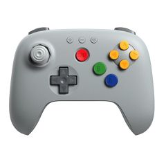8Bitdo - 64 Bluetooth Controller - Grey / Nintendo Switch 2-thumb-1