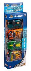 Speed Car - Pullback Graffiti Cars 1:43, 4-Pack (40683) / Toys