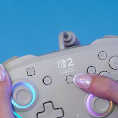 Turtle Beach - Wired Controller - Afterglow Wave (Grey) / Nintendo Switch 2-thumb-3