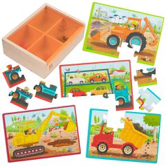B Toys - B Puzzle Construction Vehicles (702205)