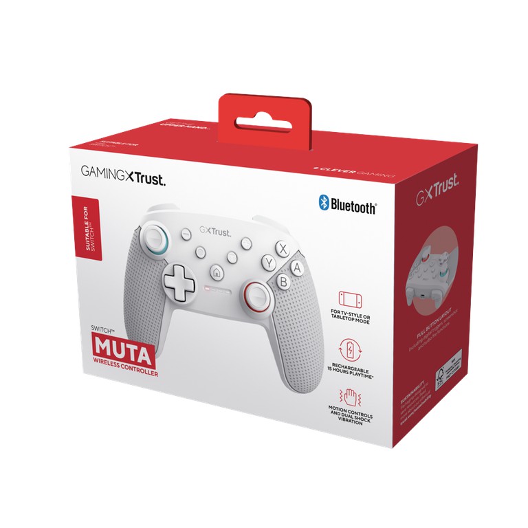 Trust - GXT1246W MUTA BT CTRL NSW - White / Nintendo Switch