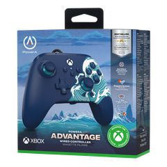 PowerA - Advantage Wired Controller - Aqua Wave / Xbox Series X-thumb-2